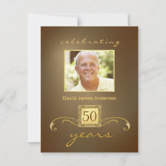 Überraschung 50. Geburtstagsparty Einladungen - Go