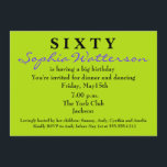 Überraschung 60. Geburtstag Einladung<br><div class="desc">UND MEHR...  Join Zazzle. Vielen Dank für Ihren Besuch in Donna Gotlib. Bitte kontaktieren Sie mich,  wenn Sie Hilfe mit einer Vorlage benötigen. Ich weiß dein Geschäft zu schätzen!</div>