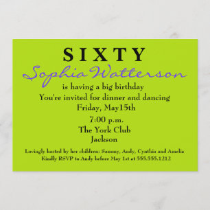 Überraschung 60. Geburtstag Einladung