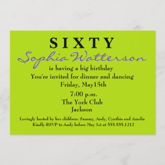 Überraschung 60. Geburtstag Einladung