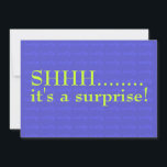 Überraschung 60. Geburtstag Einladung Shhh<br><div class="desc">Ich habe diese Überraschungsgeburtstagsfeier vor mehr als acht Jahren entworfen. Es bleibt einer meiner größten Verkäufer. Das Template für dieses sagt "sechzig", aber man kann das mit der Erholung der Einladung ändern. Eines der Dinge, die am meisten Spaß daran, wie diese Einladung ist perfekt für Männer und Frauen. Das Alter...</div>