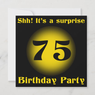 Überraschung 75. Geburtstag Einladungen