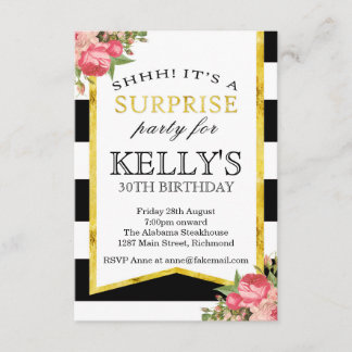 Überraschung Einladung zum Geburtstag von Frauen -