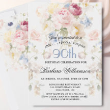 ÜBERRASCHUNG Elegant bemalte Blumen zum 90. Geburt
