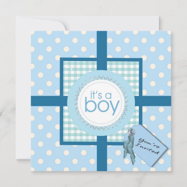  Überraschung! Es ist eine Boy Baby Shower Einladu Einladung (Vorderseite)