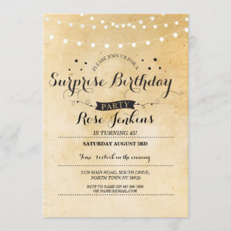 Überraschung Geburtstag 40. 50. 60. Blumenladen Einladung