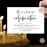 Überraschung Geburtstagsfeier Einladung<br><div class="desc">Es ist ein Überraschungsgeschenk zum Geburtstag,  Party Einladung zu feiern. Planung der Geburtstagsfeier für Ihre geliebte Familie ? Die Einladungs-Karte lädt Sie ein. Fügen Sie Ihre Daten in passender schwarzer Schriftart / Schrift hinzu.</div>