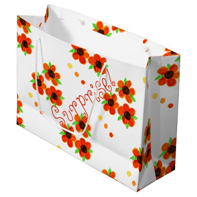 Überraschung Geburtstagsschale Große Geschenktüte (Vorderseite Schrägansicht)