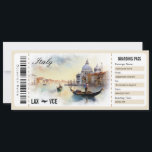 Überraschung Italien Boarding Pass Geschenkgutsche Einladung<br><div class="desc">Nehmen Sie Ihren Lieben auf eine Reise nach Venedig in Italien mit unserem einzigartigen Fake Boarding Pass Geschenkgutschein. Dieses kreative und individuell gestaltbare Zertifikat ist das ideale Geschenk, ob Geburtstag, Jubiläum oder besondere Anlass. Lass der Fantasie des Empfängers, sobald er ein Abenteuer in die ikonische Stadt Venedig einleitet. Es ist...</div>