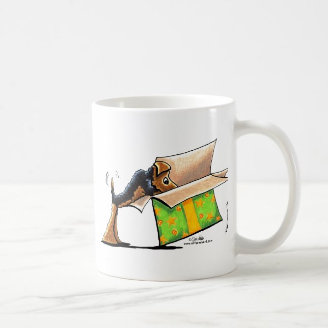 Überraschung Me Airedale Welsh Terrier Kaffeetasse (Rechts)