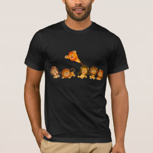 "Überraschung!" Niedlicher Cartoon Löwen T - Shirt