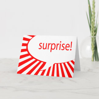 Überraschung! Party: sprechenblase Einladung