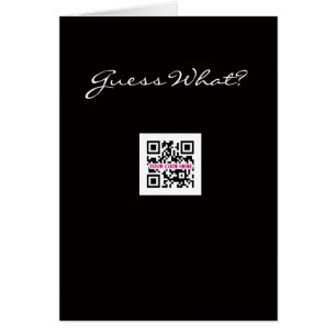 Überraschung!  QR Codekarte