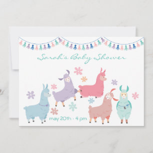 Überraschung Tanzende Llamas Baby Shower Einladung