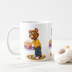 Überraschung zum Geburtstag Bär Kaffeetasse