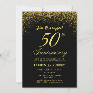 Überraschung zur 50. Hochzeitstag-Feier Einladung