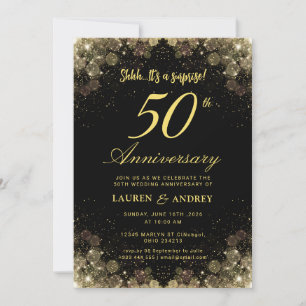 Überraschung zur 50. Hochzeitstag-Feier Einladung