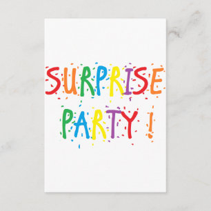 "Überraschungs-Party-" Einladungen