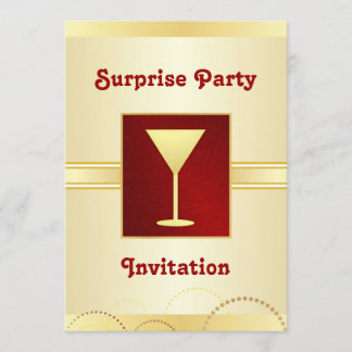 Überraschungs-Party Einladungen - Champagne