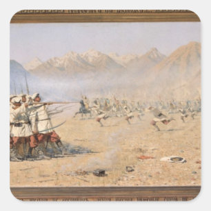 Überraschungsangriff, 1871 quadratischer aufkleber