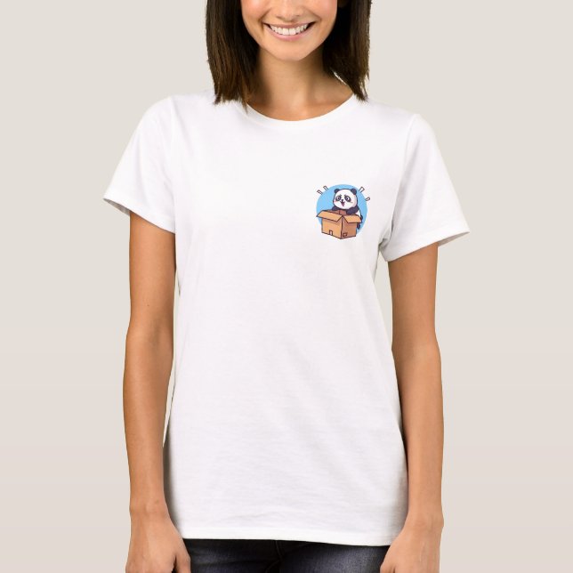 Überraschungsbox-Panda T-Shirt (Vorderseite)