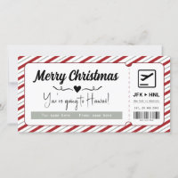 Überraschungsreise Weihnachts-Gutschein Boarding P