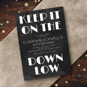 Überraschungsspass am unteren Geburtstag Einladung