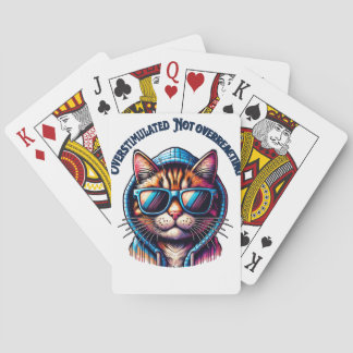 Überreguliert nicht überreagieren - Coole Katzenho Spielkarten