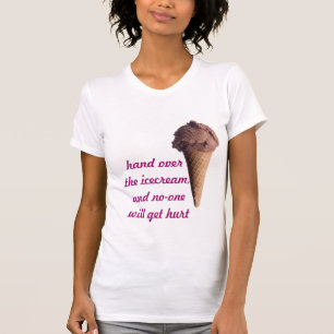 Überreichen Sie die Eiscreme und niemand erhält T-Shirt