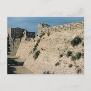 Überreste der Festungsmauern, gebaut um 37-31 v. C Postkarte