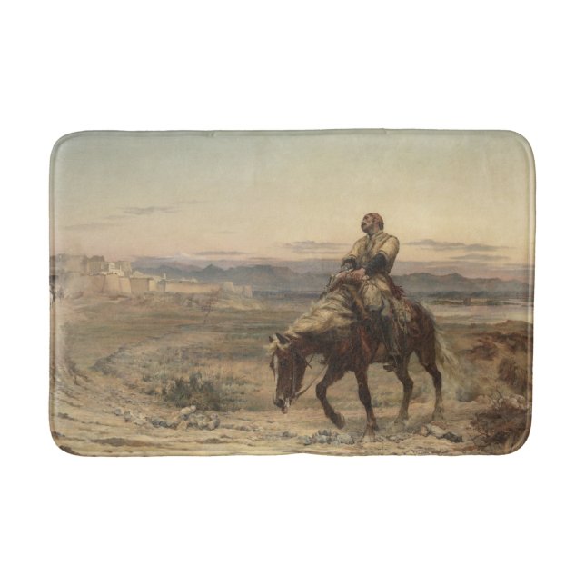 Überreste einer Armee (von Elizabeth Thompson) Badematte (Vorderseite)