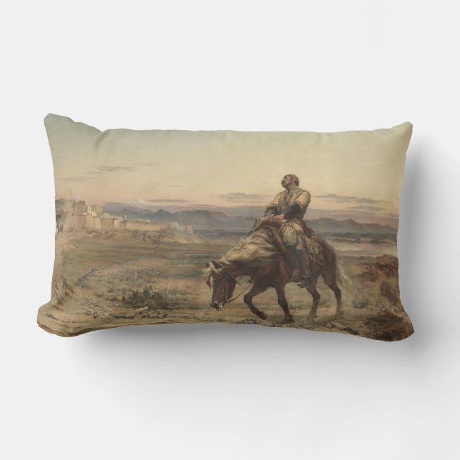 Überreste einer Armee (von Elizabeth Thompson) Lendenkissen (Vorderseite)