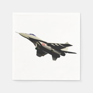 Überschall-Kampfflugzeug Militärflugzeug Serviette