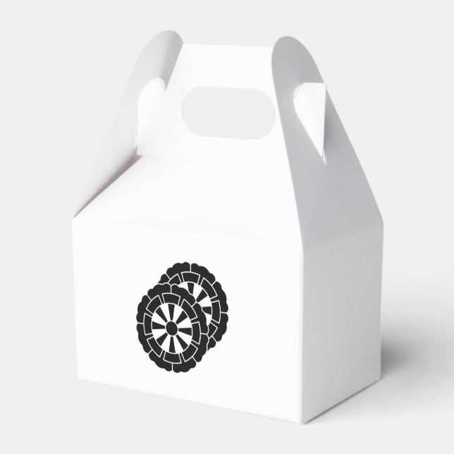 Überschneidende Genji-Karts in der Blume Geschenkschachtel (Rückseite)