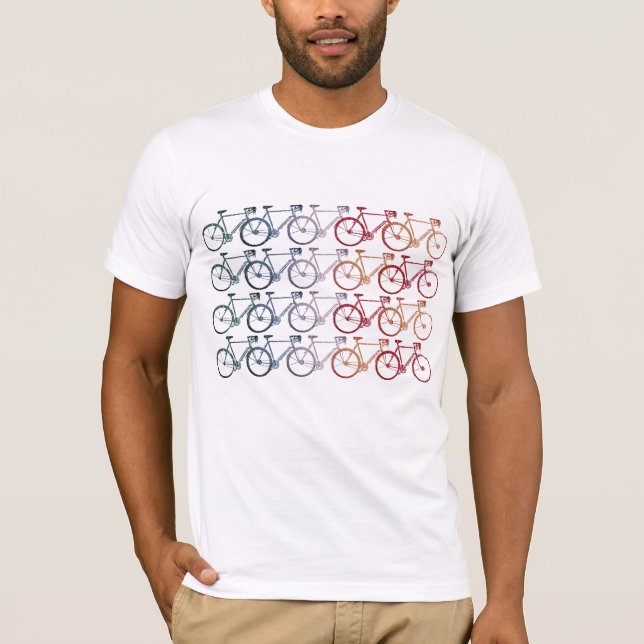 Überschneiderräder 20 Fahrräder weiß T-Shirt (Vorderseite)