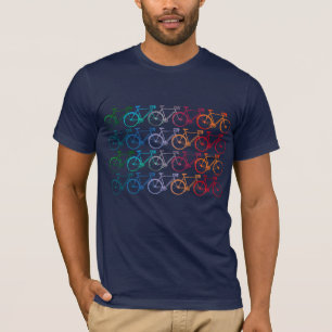 Überschneiderräder 20 farbenfrohe Fahrräder T-Shirt