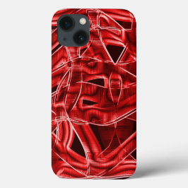 Überschneidungen und Kreuzungen roter Acrylausschn Case-Mate iPhone Hülle