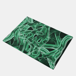 Überschneidungen und Kreuzungen von grünen Acrylat Fußmatte
