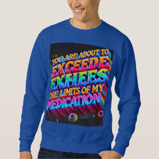 "Überschreitende Grenzwerte: Fett 3D-Rainbow-Typog Sweatshirt