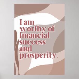 Überschwängliches Affirmationposter Poster