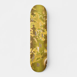 Überschwemmte Erde Karte Skateboard