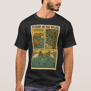 Überschwemmung in der Wildnis – Capybaras, Schla T-Shirt