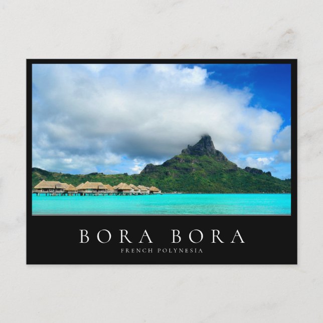 Überseegebiet und Insel Bora Bora, Polynesien Postkarte (Vorderseite)