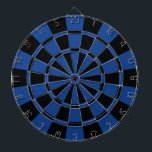 Überseeisches Blau und Schwarzes Dartscheibe<br><div class="desc">Überseeisches Blau-und Schwarz-Dartscheibe</div>