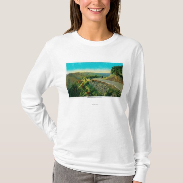 ÜbersehenCastaic CreekRidge Weg, CA T-Shirt (Vorderseite)
