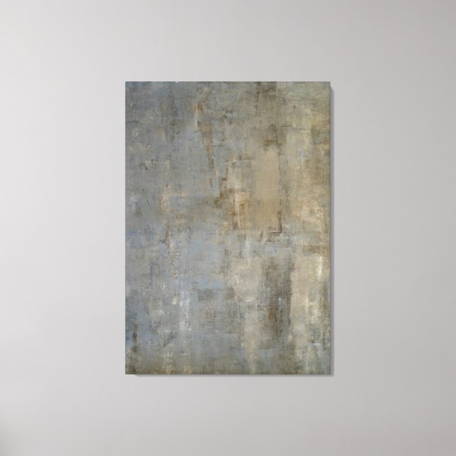 'Übersehene' neutrale Abstrakte Kunst Leinwanddruck (Vorderseite)