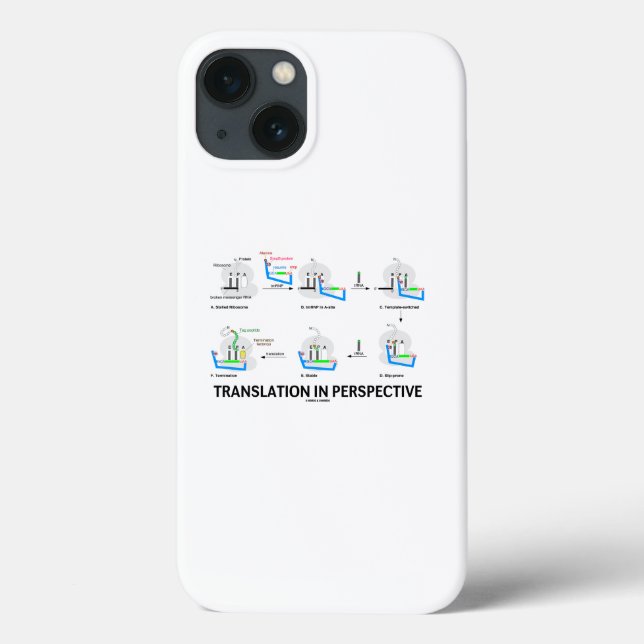 Übersetzung in perspektivem tRNA-Biologie-Protein Case-Mate iPhone Hülle (Rückseite)
