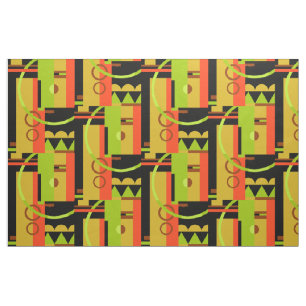 ÜBERSICHT: Art Deco Geometrie, früherer Herbst Stoff