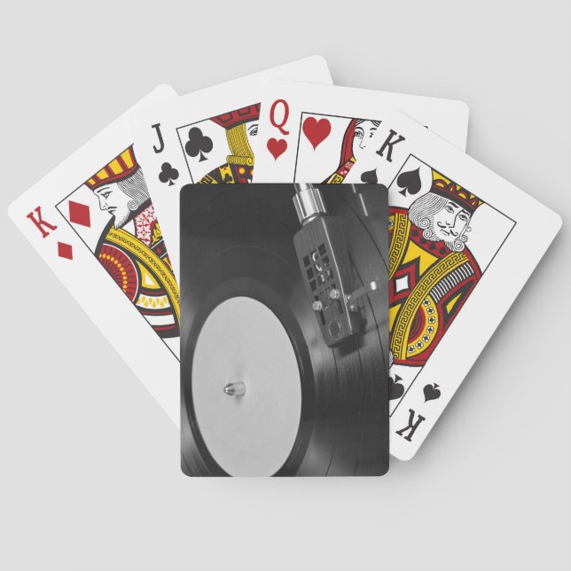Übersicht über das Sammeln von Vinyl-Aufnahmen in  Spielkarten (Rückseite)