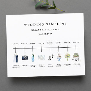 Übersicht über den Hochzeitstag